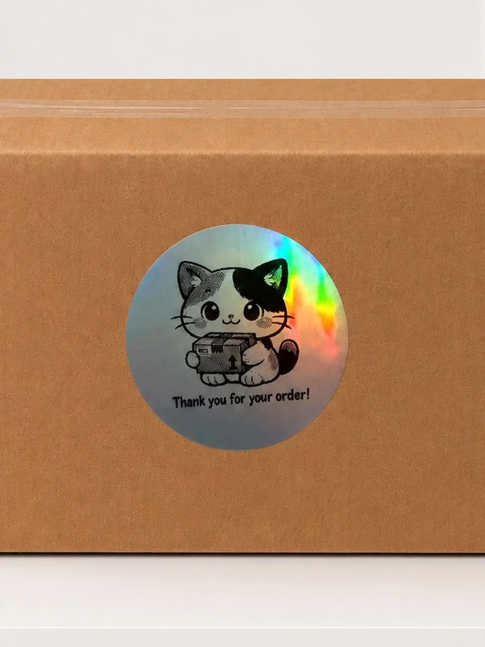 Kitten Thank You Stickers 2” round-100ct. New